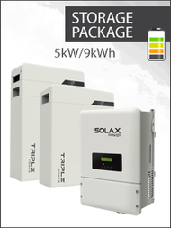 SolaX 3phase Hybrid X3-5.0kW with 2x4.5kWh batteries and Meter package