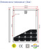 Nb Solar TDB125×125×2/3-36-P 50W 50 Watt Solar Panel Module Dimensions