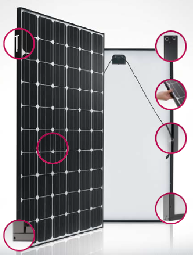 Lg Lg285s1c B3 285 Watt Solar Panel Module