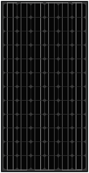 Amerisolar AS-5M Black 200 Watt Solar Panel Module