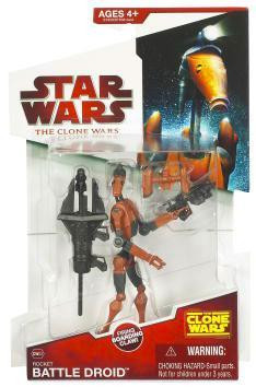STAR WARS CLONE WARS ROCKET BATTLE DROID CW03 LOOSE COMPLETE
