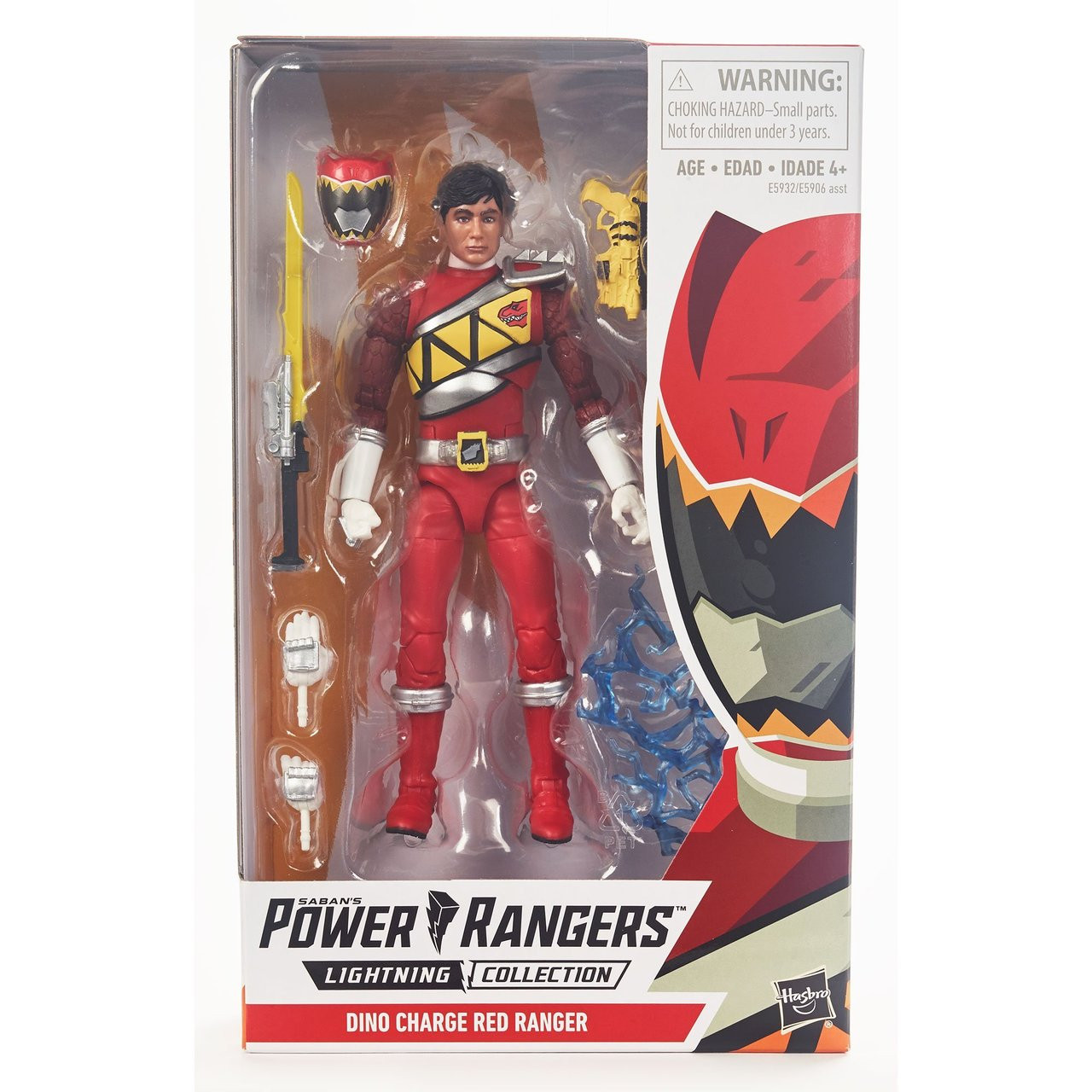 Dino Charge Red Ranger Lightning Collection Hasbro Action Figure Power Rangers