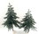 HEMLOCK TREES SET OF TWO - NO BOX