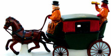 DOVER COACH 65900 EARLY VERSION MAN IS CLEAN SHAVEN RETIRED DEPT 56 DICKENS VILLAGE