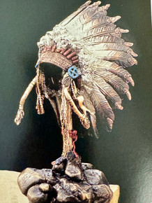 WAR BONNET #702 by CODY Indian Chief Headdress 1994 Collection Sculpture