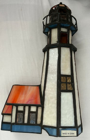 CAPE BLANCO OREGON STAINED GLASS LIGHTHOUSE # 40006
