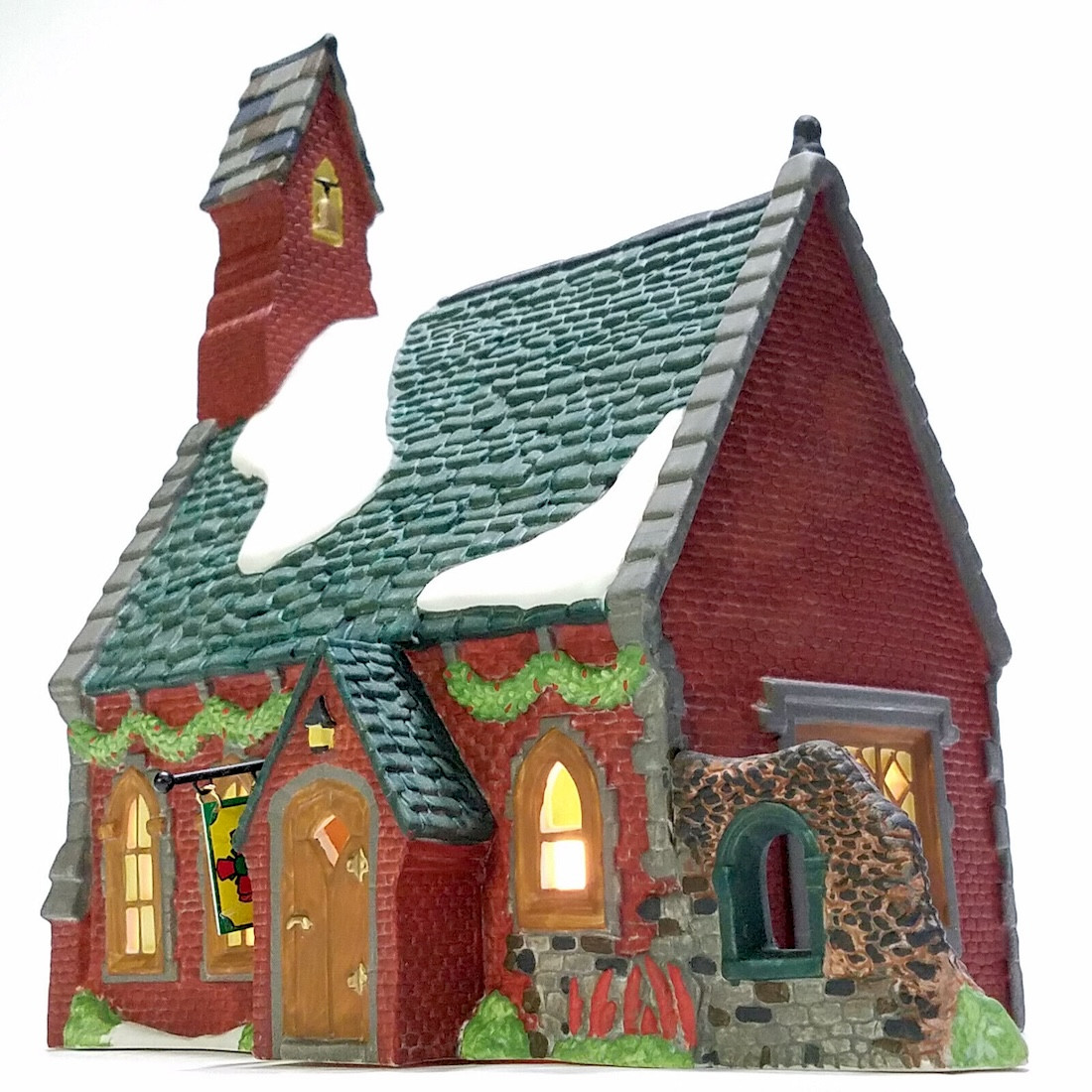 Dept 56: Whittlesbourne Church Dickens' Village Series Department 56  RETIRED, Vintage Christmas Village Lighted House, Village Scene 