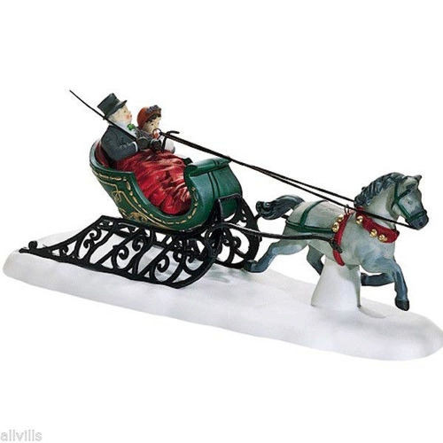 DASHING THROUGH THE SNOW 58203 DEPT 56 RETIRED DICKENS VILLAGE - Broughton  Traditions