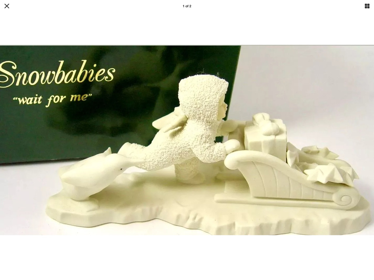 Wait For Me 68128 Retired Snowbabies Dept 56 New In Box