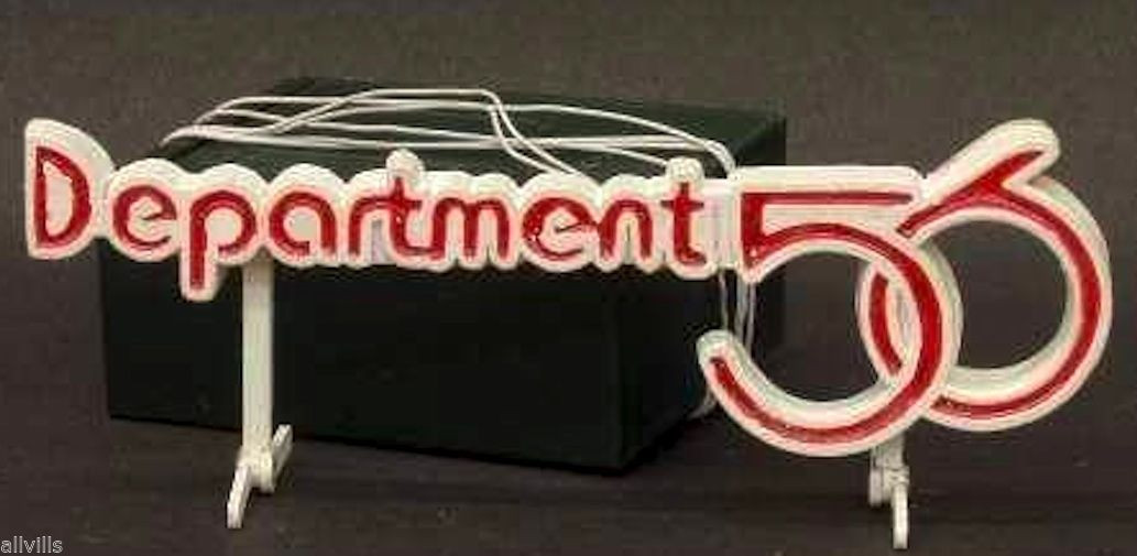 NEW DEPT 56 GENERAL VILLAGE ACCESSORY BRITE LITES MERRY CHRISTMAS SIGN 5223-0