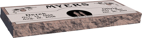Flat Grave Marker | Companion Marker | Morning Rose
