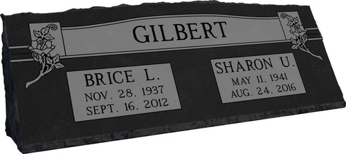 Upright Grave Markers | Companion Slant | Imperial Black