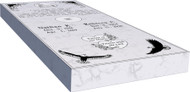Ledgers/Cremation | Full Ledger | White Marble
