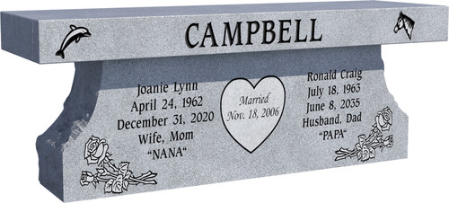 Ledgers/Cremation | Granite Cremation Bench
