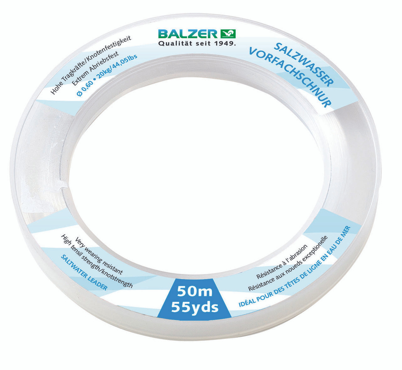 BALZER SALTWATER LEADER LINE 0.70mm/ 50M Monofilament Line - Adore Tackle