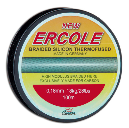 CARSON ERCOLE- 0.18mm (28Lbs)/100m spool- HIGH QUALITY BRAIDED SILICON THERMOFUSED LINE