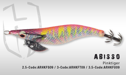 HERAKLES ABISSO 3.5 (Pinktiger) - Hardbait Squid