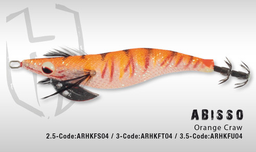 HERAKLES ABISSO 3.5 (Orange Craw)- Hardbait Squid