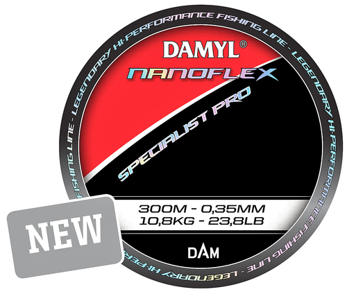 DAMYL NANOFLEX SPECIALIST PRO 300m 0.35mm 10.8kg/23.8lb - Quality Monofilament Line