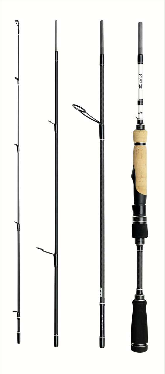 DAM CULT-X TRAVEL SPIN 2.75m (25-80g) 4-10Kg Carbon Travel Spinning Rod -  Adore Tackle