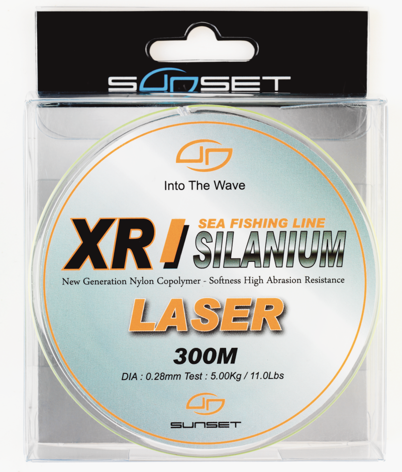 SUNSET XR SILANIUM LASER 300m 0.28mm 5.00Kg/11lb Monofilament Line - Adore  Tackle