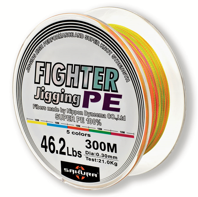 SAKURA FIGHTING JIGGING PE 300m 0.50mm 51.9Kg/114.6lb Braided Line