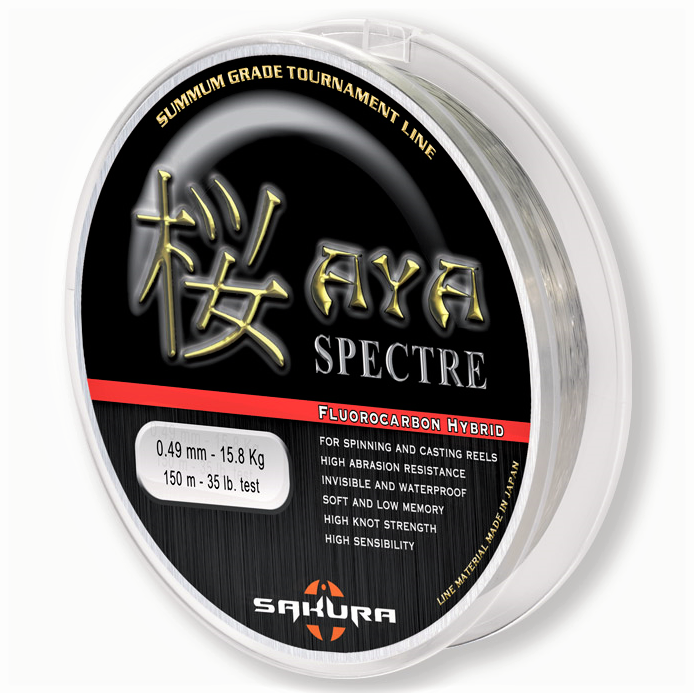 SAKURA AYA SPECTRE 0.175mm 150m 2.45Kg hybrid fluorocarbon-copolymer  monofilament line - Adore Tackle