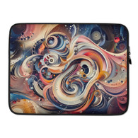 AI "Abstract Waves" Laptop Sleeve