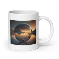 AI "The Sphere" White glossy mug