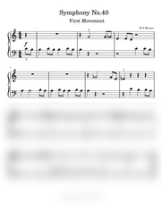 TiChi - Symphony 40 Mozart Sheet Music