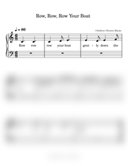 TiChi - Row, Row Your Boat Sheet Music