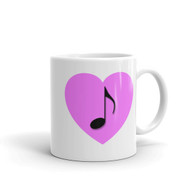 Mug - Pink Heart Note