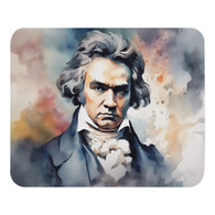 Beethoven Water Paint Mouse pad