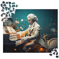 Mozart Piano Abstract Jigsaw puzzle