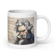 Beethoven Music White glossy mug