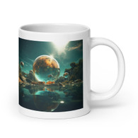 AI "SPHERE LAND" White glossy mug