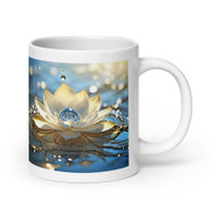 AI "WATER FLOWER" White glossy mug