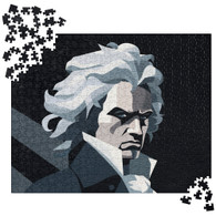 Beethoven AI "Abstract 3" Jigsaw puzzle
