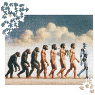 AI "AI Evolution" Jigsaw puzzle