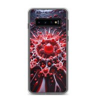 AI "Red Bubbles" Clear Case for Samsung®