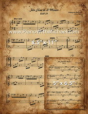 Vintage Sheet Music for Wall Art Printout