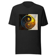 AI "Black Gold Yin Yang" Unisex t-shirt