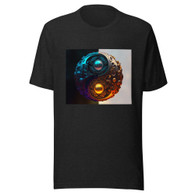 AI "Blue Gold Yin Yang" Unisex t-shirt