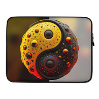 AI "Gold Brown Yin Yang" Laptop Sleeve