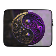 AI "Gold Purple Yin Yang" Laptop Sleeve