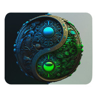 AI "Green Blue Yin Yang" Mouse pad