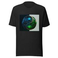 AI "Green Blue Yin Yang" Unisex t-shirt