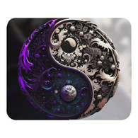 AI "Purple White Yin Yang" Mouse pad