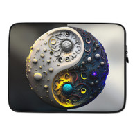 AI "White Purple Yin Yang" Laptop Sleeve