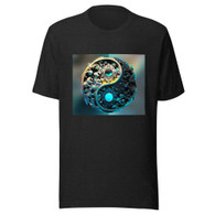 AI "Gold Blue Yin Yang" Unisex t-shirt